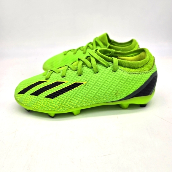 Adidas Shoe 2.5 Youth X Speedportal.3 FG Soccer Cleats GW8500 Solar Green Black - Picture 1 of 9